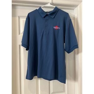 Canada Golf Collection Toronto Polo Shirt Maple Leaf Logo‎ Blue M